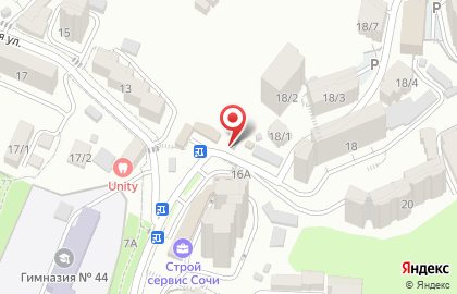 Продуктовый магазин в Сочи на карте