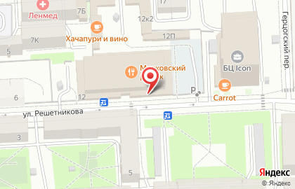 Продуктовый магазин в Санкт-Петербурге на карте