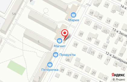 Магазин фруктов и овощей в Советском районе на карте