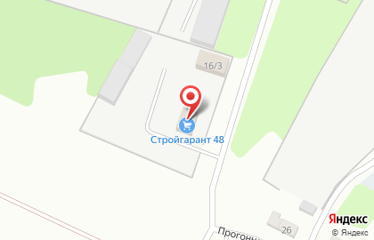 Липецкий на Прогонной улице на карте