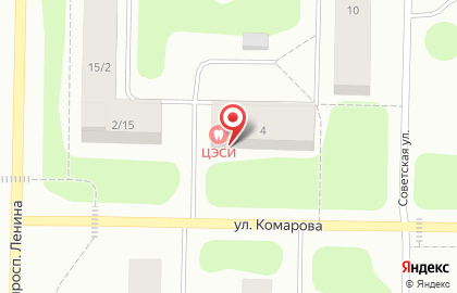 Центр эстетической стоматологии и имплантологии на улице Комарова на карте