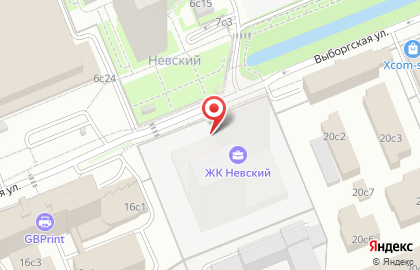 Агора на Выборгской улице на карте