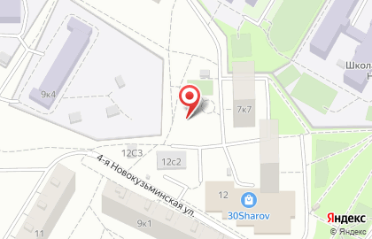 Ирвин на 4-й Новокузьминской улице на карте