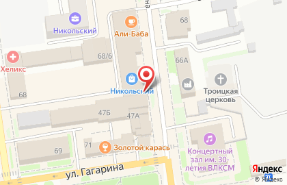 Магазин кондитерских изделий Карамелька на улице Ленина на карте