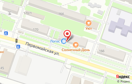 Магазин тканей и фурнитуры Логос на Первомайской улице на карте
