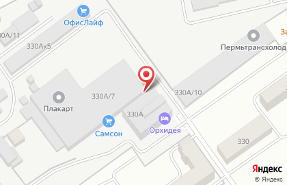 Мужской хостел Орхидея на карте