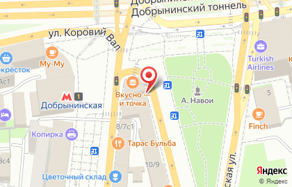 Ателье Орликов на Большой Серпуховской улице на карте