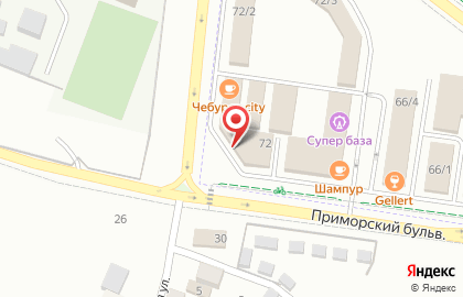 Магазин разливного пива Аббатское на Приморском бульваре на карте