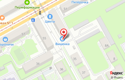 Продуктовый магазин Лира в Индустриальном районе на карте