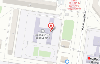Торнадо на бульваре Будённого на карте