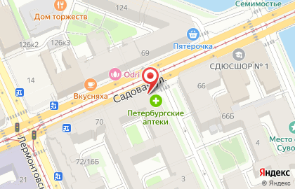 Роспечать, Адмиралтейский район на Технологическом институте I на карте