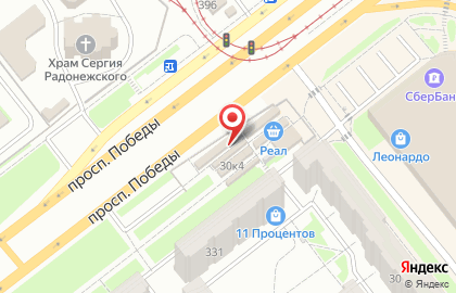 Мясной магазин в Челябинске на карте