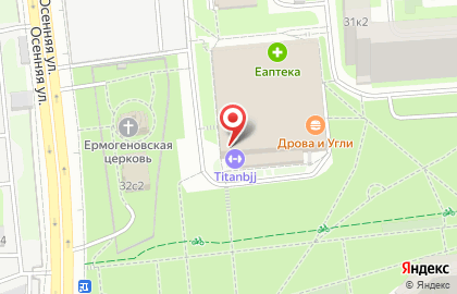 Спортивный клуб ТИТАН на Осенней улице на карте