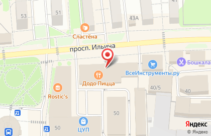 Офис продаж Билайн на проспекте Ильича на карте