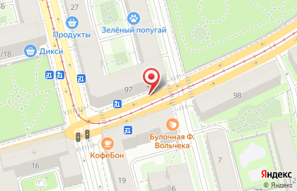 Парикмахерский салон Caro на метро Приморская на карте