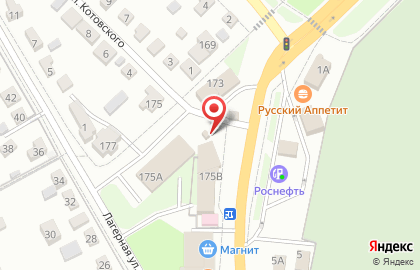 Сеть киосков Фруктово-овощная лавка на Лермонтовской улице на карте