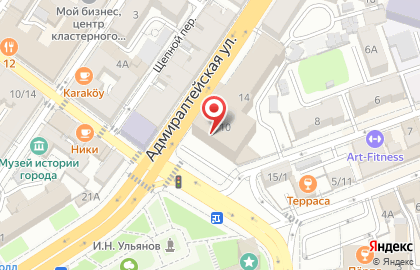 Интернет-магазин Б-Касса на Адмиралтейской улице на карте