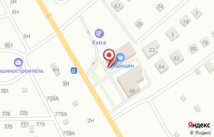 Магазин-склад низких цен Доброцен в Ленинском районе на карте