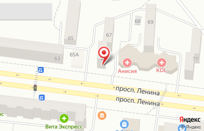 Агентство недвижимости Елена на проспекте Ленина на карте