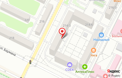 Сеть магазинов Планета Мебель в Ленинском районе на карте