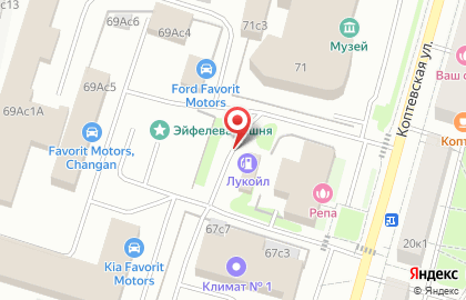 Лукойл на Коптевской улице на карте