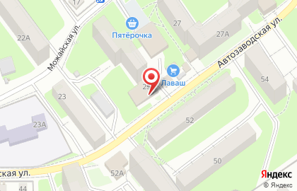 Супермаркет Магнит на Автозаводской улице на карте