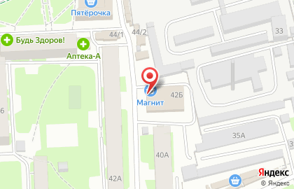 Супермаркет Магнит на Рижском проспекте на карте