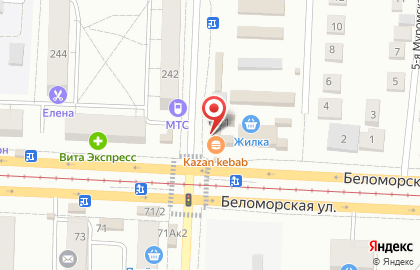 Сеть салонов связи Связной на Беломорской улице на карте