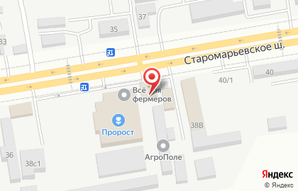 Автомойка на Старомарьевском шоссе, 38 ст2 на карте