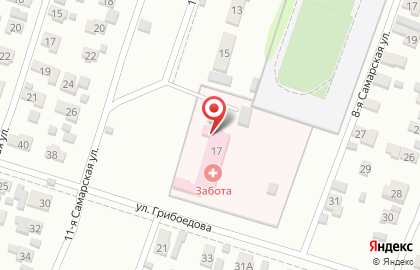 Социально-реабилитационный центр для несовершеннолетних Забота в Омске на карте