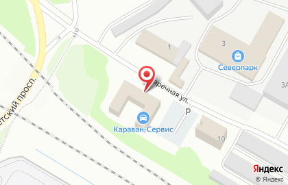 Компания по аренде автомобилей Inncar Череповец на карте