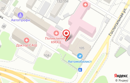 Клинический медико-хирургический центр в Омске на карте