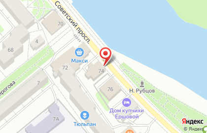 Агентство недвижимости Континенталь на Советском проспекте на карте