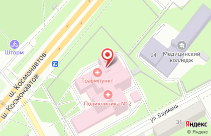 Городская клиническая поликлиника №2 на улице Братьев Игнатовых на карте