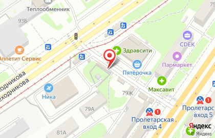 Киоск по продаже фруктов и овощей на проспекте Ленина на карте