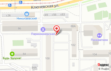 Барис на Ключевской улице на карте