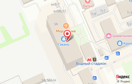 Барбершоп Раздевалка на метро Водный стадион на карте