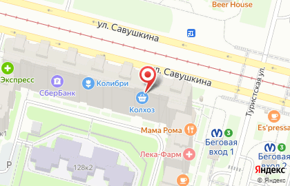 Сеть постаматов PickPoint в Приморском районе на карте