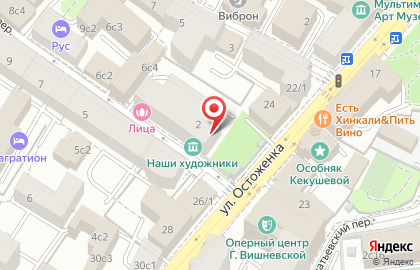 Салон красоты Лица в Москве на карте