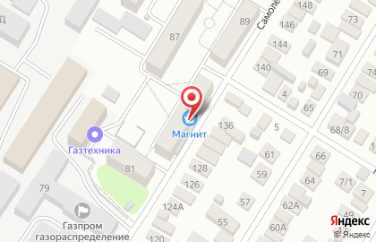 Супермаркет Магнит в Центральном районе на карте