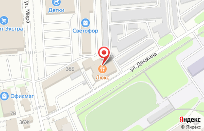 Люкс в Новомосковске на карте