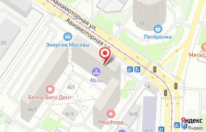 Мини-маркет Фасоль на Авиамоторной улице на карте