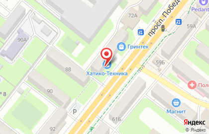 DNS Technopoint в Октябрьском округе на карте