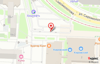 Киоск по продаже фруктов и овощей на улице Сиреневый на карте