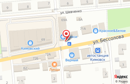 Киоск по продаже фастфудной продукции в Кимовске на карте
