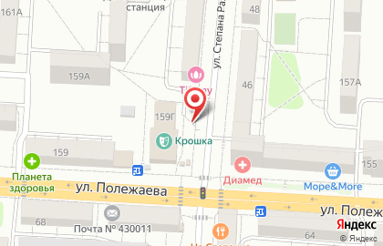 Киоск печатной продукции Саранск печать на улице Полежаева на карте