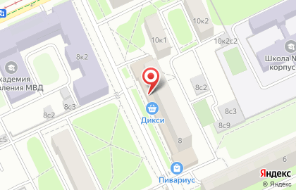 Супермаркет Дикси в Войковском районе на карте