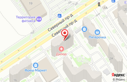 Pupa в Северном проезде на карте