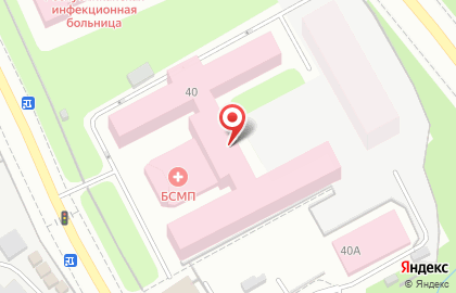 Больница скорой медицинской помощи в Петрозаводске на карте