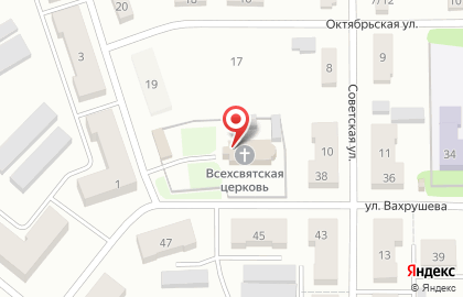 Приход храма Всех Святых в земле Российской просиявших на карте